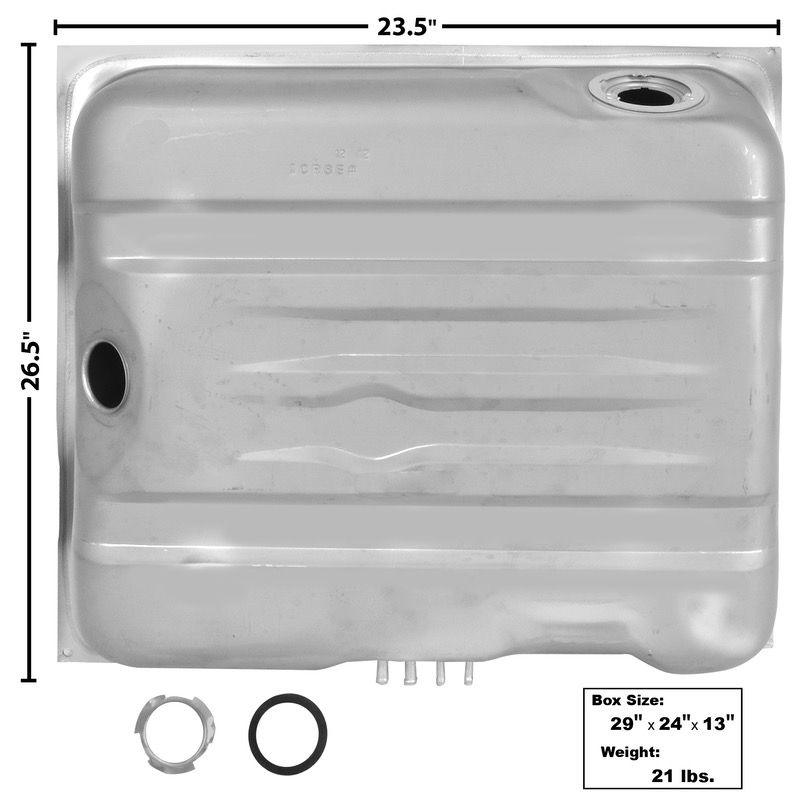 1971-72 Barracuda / Mopar Gas Tank 18 Gallon 4 Vent Pipes