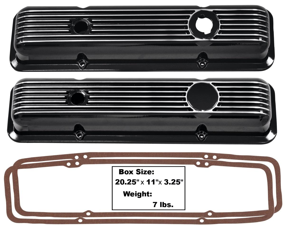 1967-82 Camaro / Chevelle / Nova Valve Cover Aluminum Black