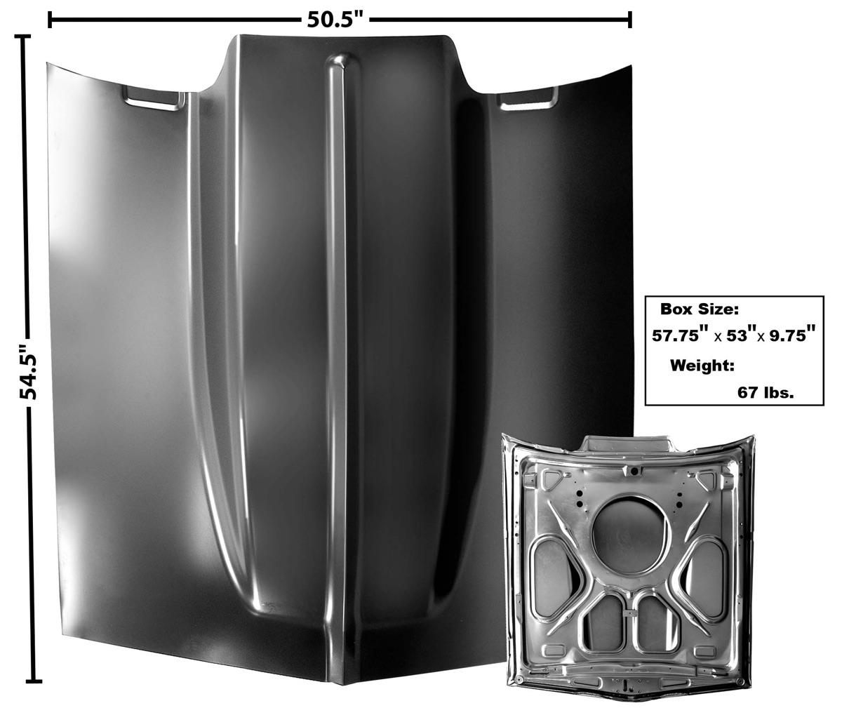 1967-69 Chevrolet Camaro Hood 4 Cowl Induction