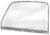 1947-50 Chevrolet Truck Door Window Glass RH Chrome