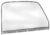 1947-50 Chevrolet Truck Door Window Glass LH Chrome
