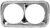 1969-72 Chevrolet Truck Headlamp Bezel GMC Pair