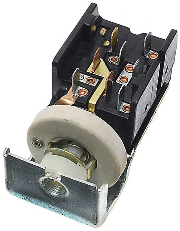 1963-84 Ford Headlamp Switch without Integral Bracket 8-Terminals Various Models