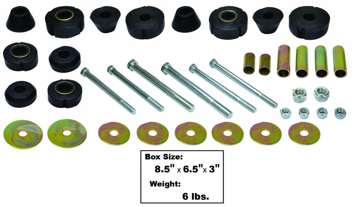 1967-72 Chevrolet Truck Cab Mount Kit 30 Pieces