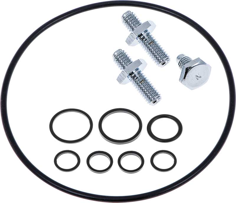 1962-2002 GM & Mopar Saginaw Power Steering Reservoir Installation Kit Chrome Finish