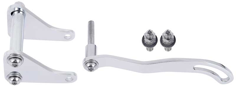 1955-72 Chevrolet Power Steering Bracket Set Small Block LH Side Mount w/Short Water Pump Chrome