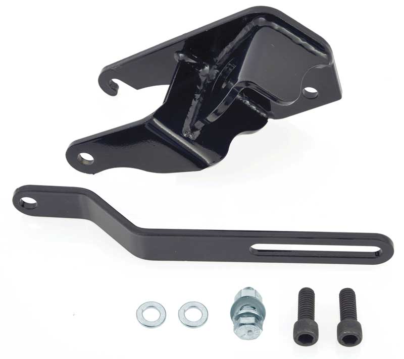 1955-59 Chevy Power Steering Pump Bracket Set V8, Short Water Pump Low LH Original Front Mount