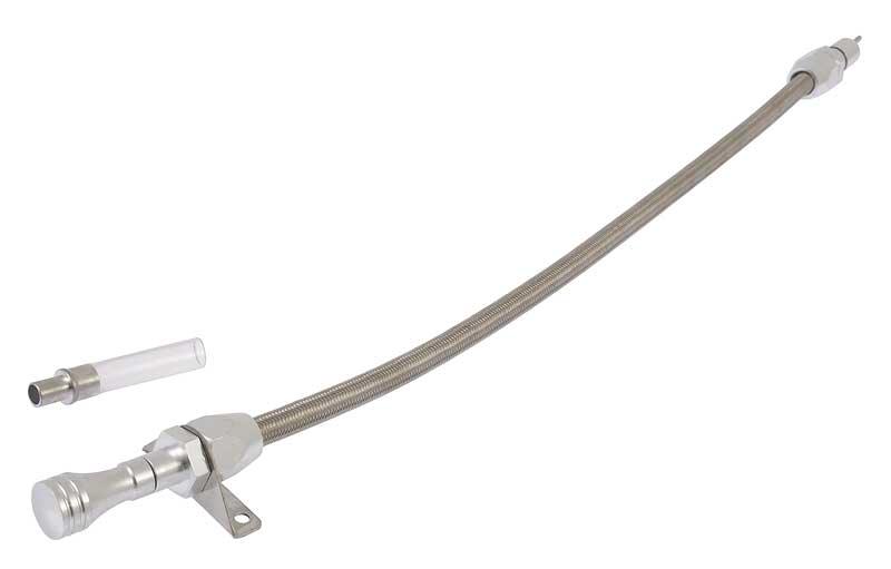 Powerglide Transmission Dipstick Firewall Mount Flexible Stainless Steel
