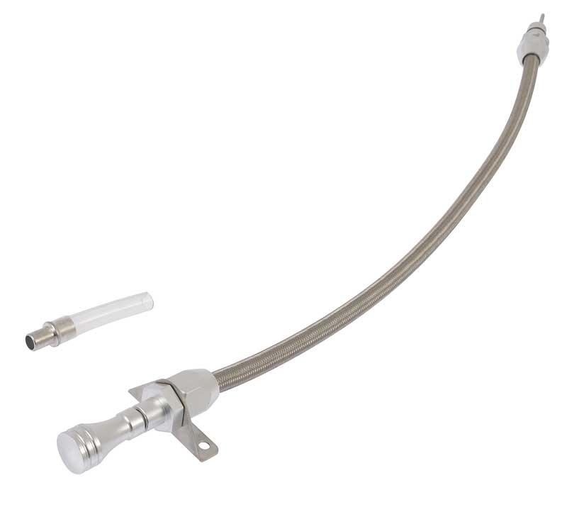 1960-78 Dodge, Plymouth Transmission Dipstick Firewall Mount Flexible Stainless Steel For 904