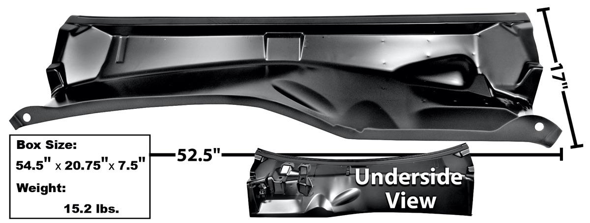 1968-72 Chevrolet Nova Cowl Lower Panel