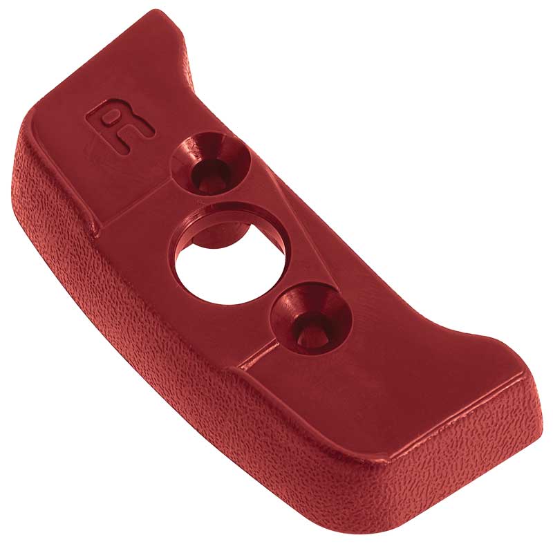 1974-81 Seat Belt Shoulder Guide Escutcheon Firethorn Red RH Passenger Side