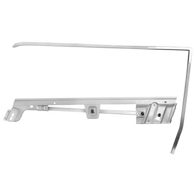 1967-68 Mustang, Cougar Door Window Frame Set Coupe Drivers Side