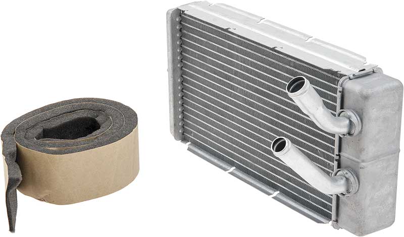 1977-90 Impala, Caprice, Bonneville, Catalina, Electra, GM Full Size Aluminum Heater Core with AC Measures 10-1/2" x 5-5/8" x 2"