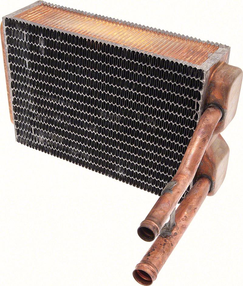 1962 Impala, Bel Air, Biscayne Heater Core Assembly without Air Conditioning Copper/Brass Measures: 9 1/2" x 6-3/8" x 2-1/2"
