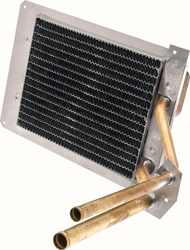 1970-74 Challanger, Barrracuda, Cuda, 1971-74 Charger, Coronet, Satellite, Road Runner Heater Core Assembly without AC Copper/Brass Measures: 7-3/4" x 6" x 2"