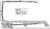 1967-68 Ford Mustang Door Window Frame Kit RH Convertible