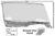 1965-66 Ford Mustang Door Window Glass Assembly LH Convertible