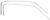 1967-68 Ford Mustang Door Sash Escutcheon Fastback Pair