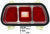 1971-73 Ford Mustang Tail Lamp Assembly