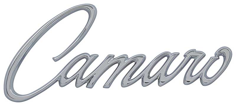 1968-69 "Camaro" Front Fender Emblem with Hardware Each GM Licensed OER