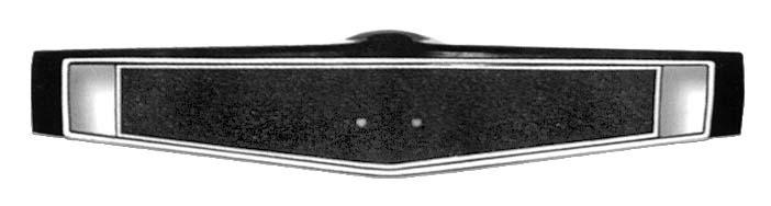 1969-70 Chevrolet Steering Wheel Shroud Black With Silver Trim