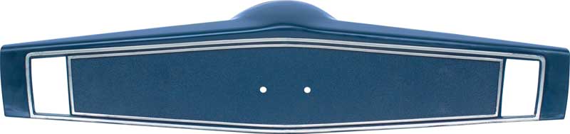 1969-70 Chevrolet Steering Wheel Shroud Dark Blue With Silver Trim