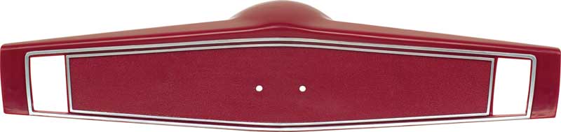1969-70 Chevrolet Steering Wheel Shroud Red With Silver Trim