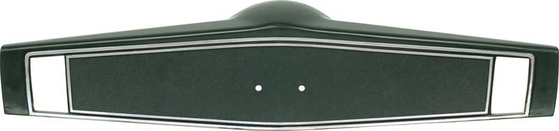 1969-70 Chevrolet Steering Wheel Shroud Dark Green With Silver Trim