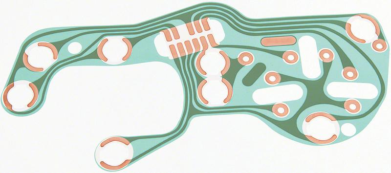 1968-72 GTO, LeMans, Tempest, 1969 Firebird Printed Circuit with Rally Gauges