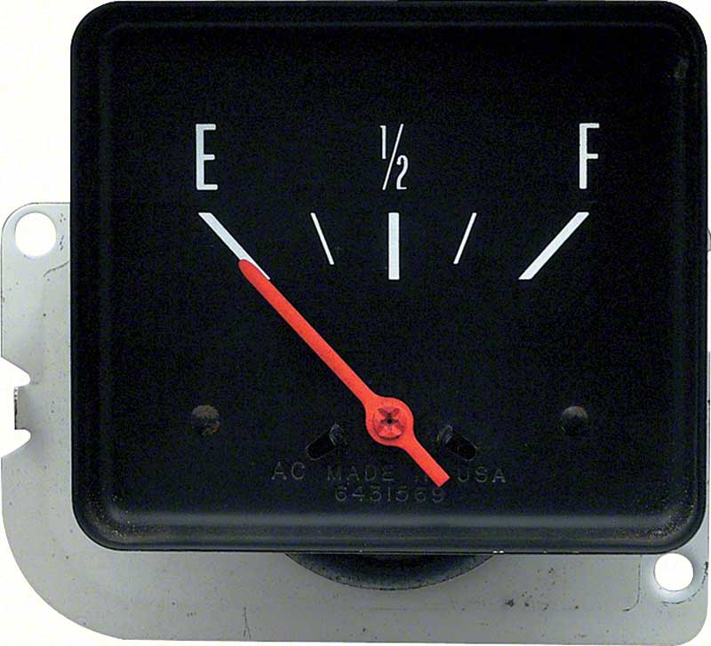 1969-74 Nova In Dash Fuel Gauge without Console Gauges