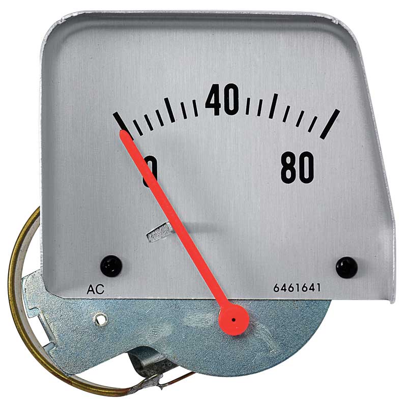 1968-69 Camaro Console Oil Pressure Gauge  Silver Mechanical GM Licensed