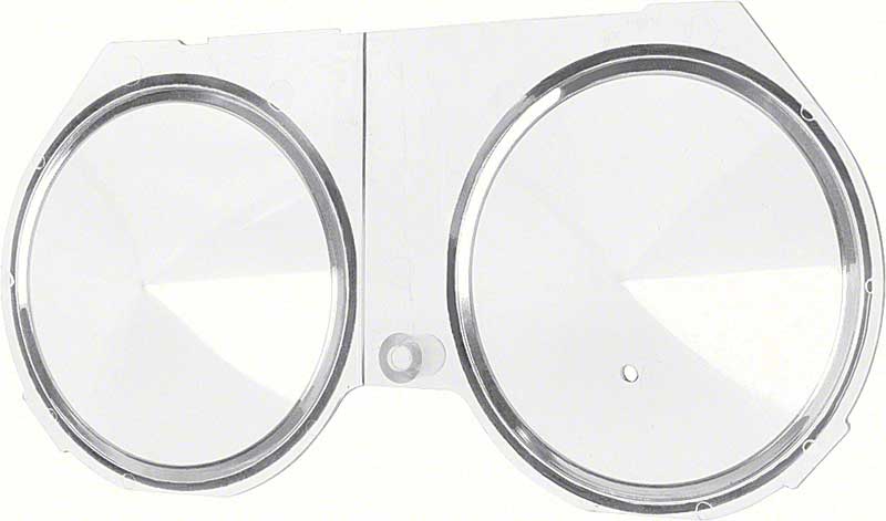 1968 Camaro, Firebird Dash Gauge Lens with Console Gauges and Tachometer