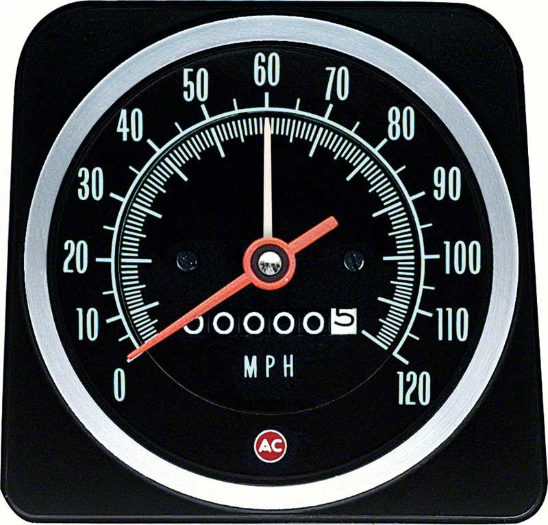 1969 Camaro Speedometer 120 MPH  with Speed Warning GM Licensed