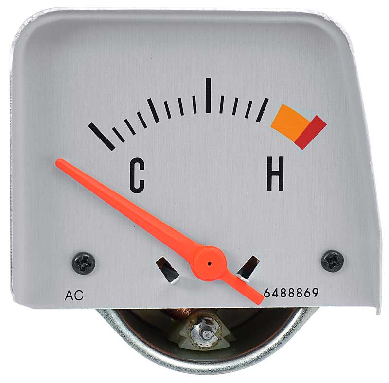 1968-69 Camaro Console Temperature Gauge Silver Face GM Licensed