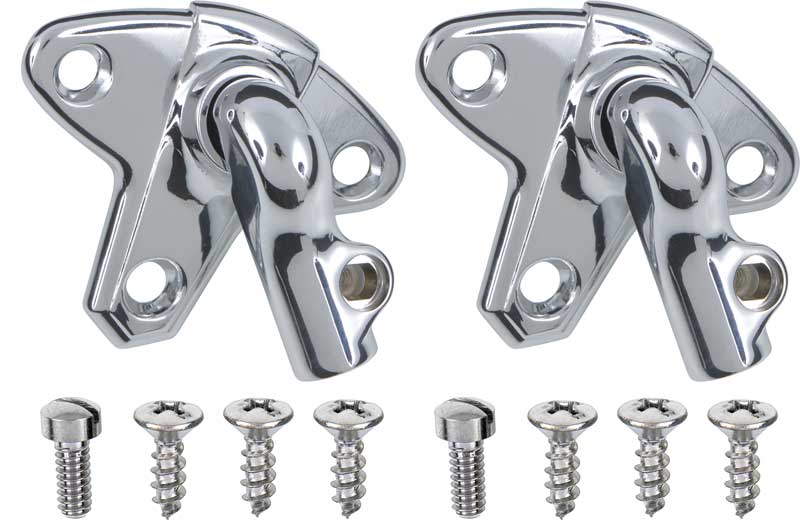 1959-63 Chevy, Buick, Olds Sun Visor Bracket Set with Hardware Coupe / Hardtop OER