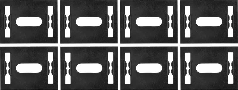 1972-77 Door Panel Mounting Retaining Plate  Set of 8  Large