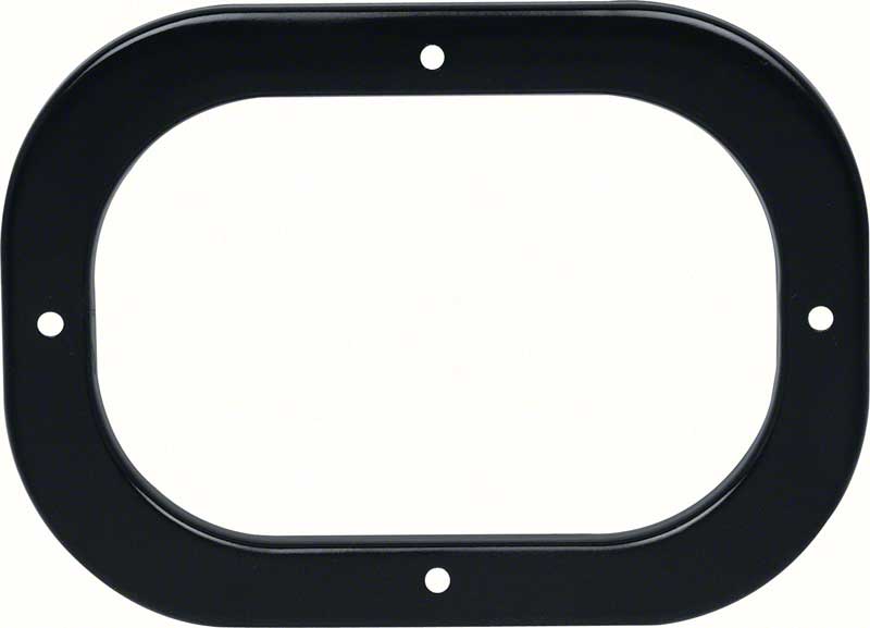 1968-72 Gearshift Boot Retainer Plate  Black  for Hurst or 4 Speed Manual Trans