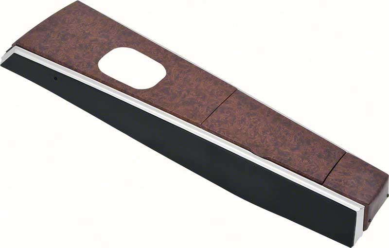 1968-69 Firebird Center Floor Console Burlwood with Manual Transmission