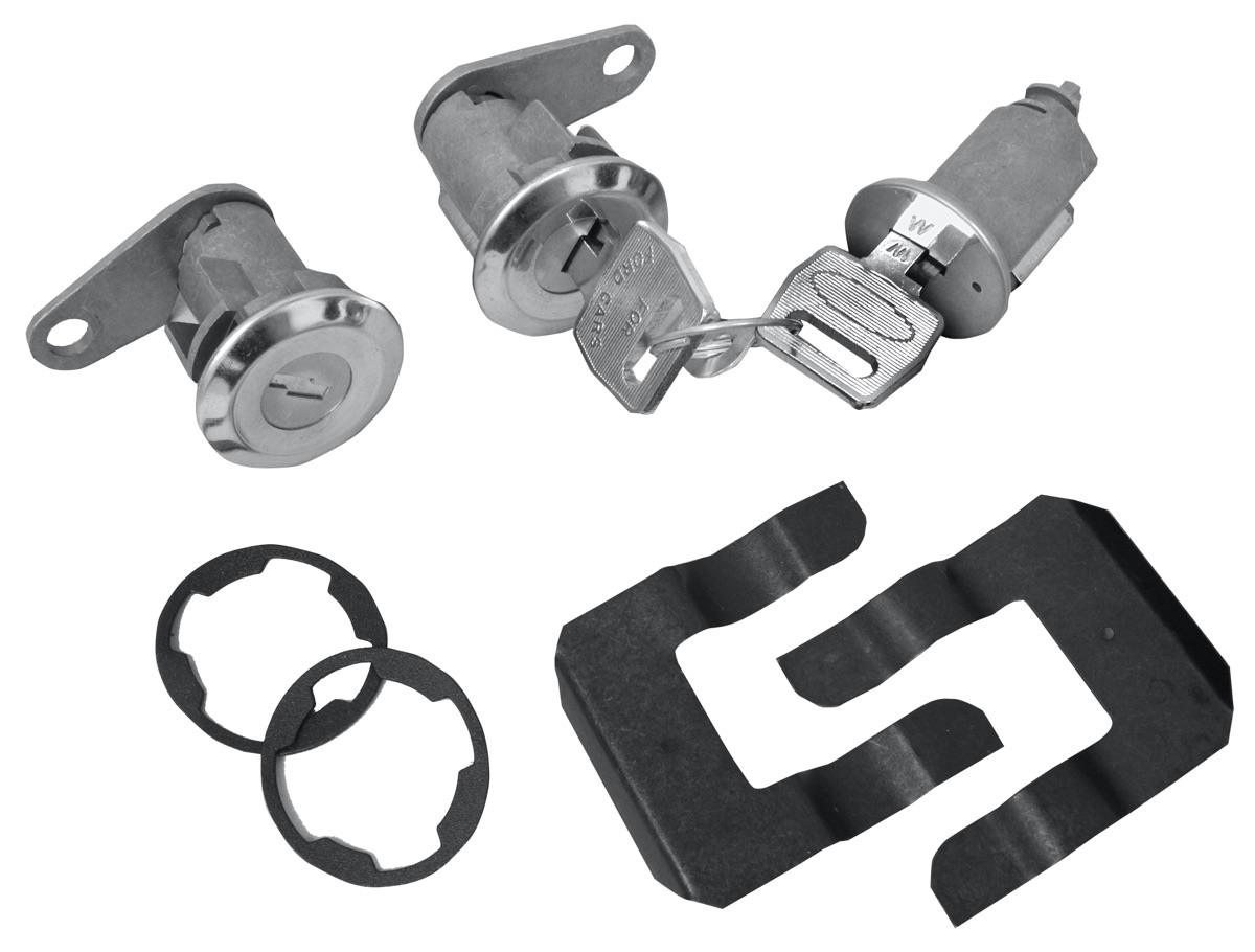 1978-79 Bronco / Fairlane / Falcon / Mustang Lock Kit Ignition & Door