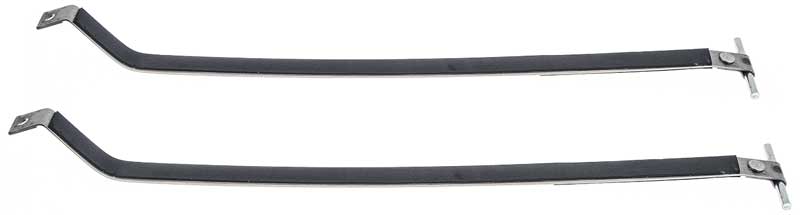 1982-2002 Camaro, Firebird Fuel Tank Mounting Straps Stainless Steel w/Rubber Inserts
