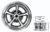 1967-81 Camaro / Chevelle Magnum Alloy Wheel 17x8 Coated