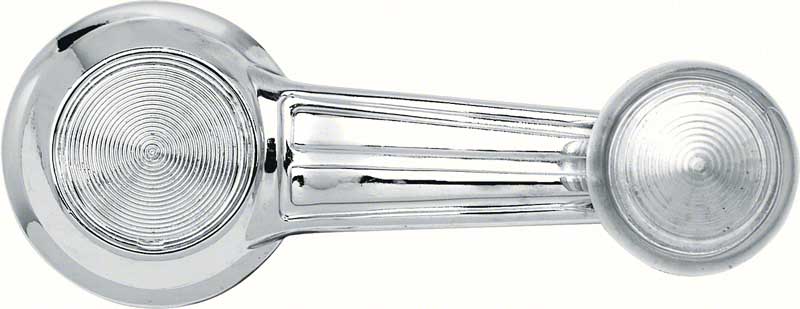 1968-77 GM Cars and Trucks Window Crank Handle With Clear Knob Riveted Design