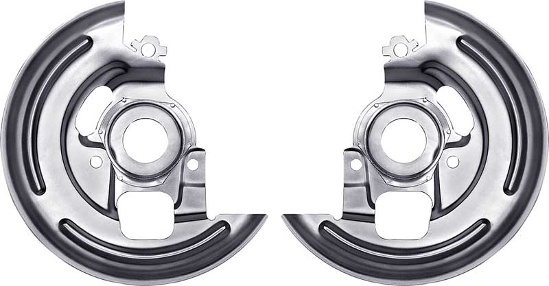 1969-74 Front Disc Brake Backing Plates Camaro, Firebird, Nova Pair Various Models