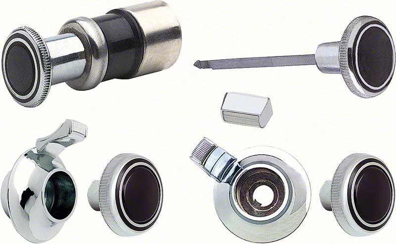 1969-70 Chevrolet Dash Knob Set  with Stereo Radio GM Licensed