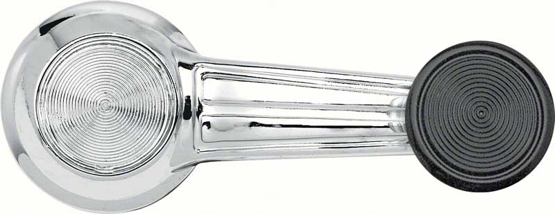 1968-77 GM Window Crank Handle Riveted Design with Black Knob Various Car & Truck Models