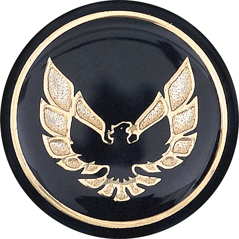 1976-81 Firebird, Trans Am Shift Button Emblem Black with Gold OER