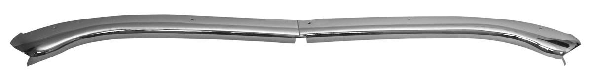1967 Camaro, Firebird Convertible Windshield Header Molding Bright Chrome Finish RH and LH Pair