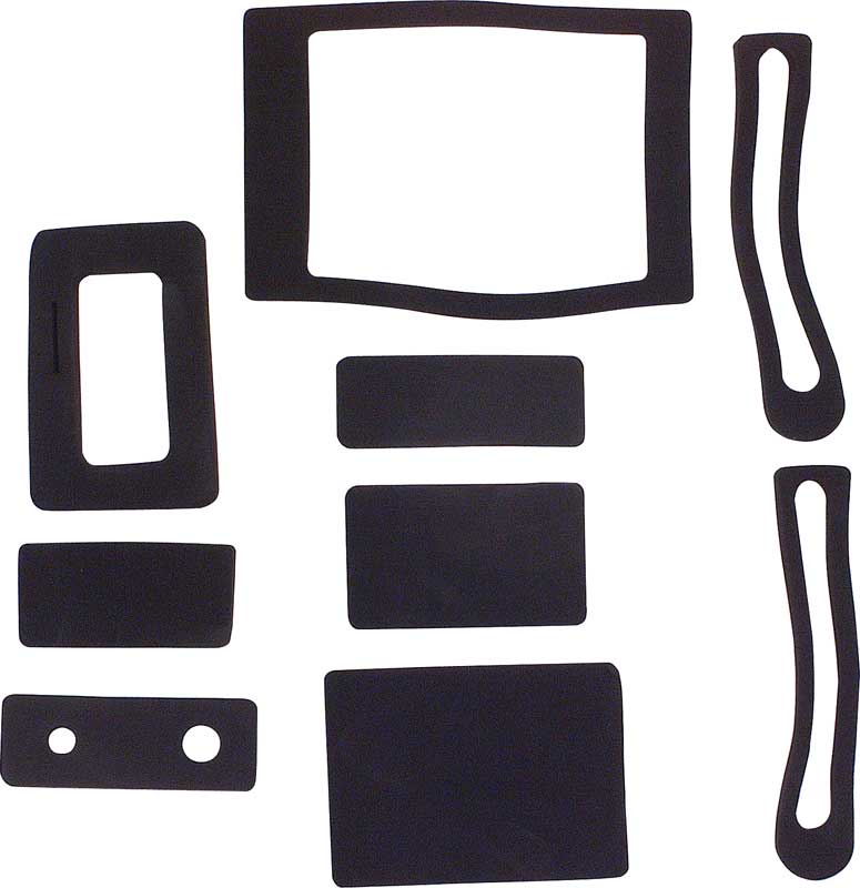1967-79 GM Heater Box Seal Set without AC  10 Piece Set  Various Models