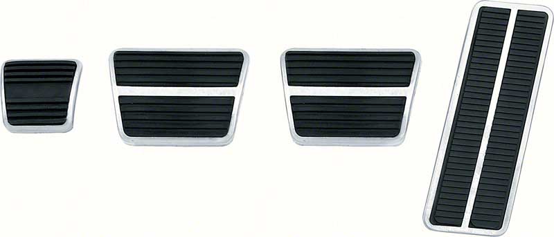 1967-77 GM Pedal Pad Kit Manual Trans 8-Piece