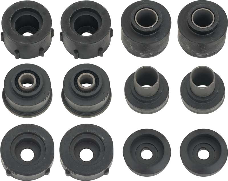 1977-79 Nova GM X-Body Body Mount Bushing Kit Subframe and Radiator Support 12 Piece Set